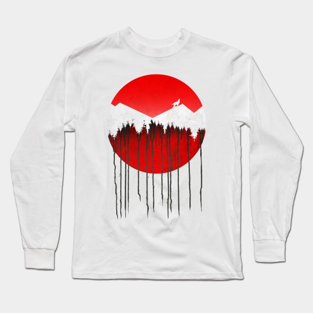 Upside Down Wild Long Sleeve T-Shirt by Jess Adams